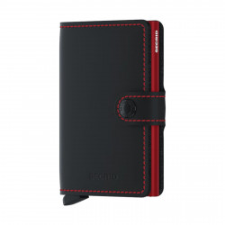 Secrid miniwallet matte black red