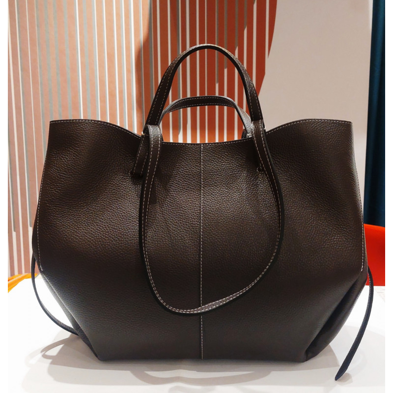 Shopping Piccola  Vera Pelle Made in Italy Testa di Moro