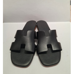 Sandalino Donna Vera Pelle Made in Italy Nero