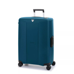 Roncato modulight trolley grande rigido 4 ruote tsa blu denim