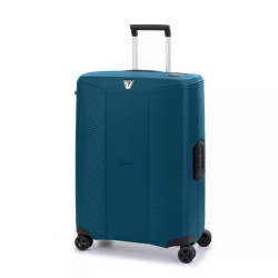 Roncato modulight trolley medio rigido 4 ruote tsa blu denim